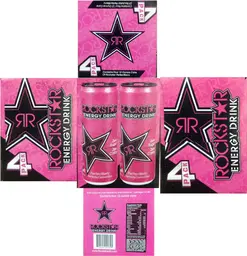 Label for Rockstar Energy Drink PerfectBerry