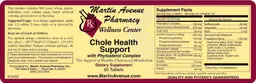 Label for Chole Health Support With Phytosterol Complex