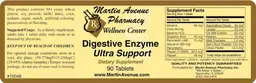 Label for Digestive Enzyme Ultra Support