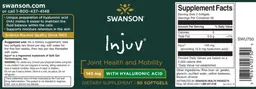 Label for Injuv 140 mg with Hyaluronic Acid