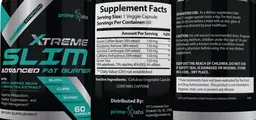 Label for Xtreme Slim