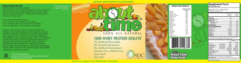 About Time 100% Whey Protein Isolate Pea
