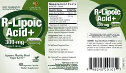 Label for R-Lipoic Acid+