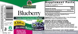 Label for Blueberry