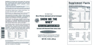 Show Me the Whey Natural Strawberry Flav