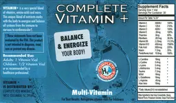 Label for Complete Vitamin +