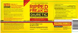 Label for Ripped Freak RF Diuretic