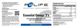Label for Essential Omega 3's