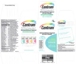 Label for Centrum Specialist Vision
