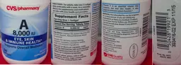 Label for A 8,000 IU