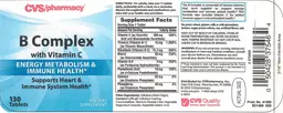 Label for B Complex With Vitamin C