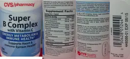 Label for Super B Complex With Vitamin C