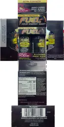 Label for Fuel Extra Strength 7 Hour Energy Shot Fruit Flavor