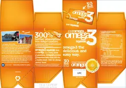 Label for Omega3 Squeeze Orange