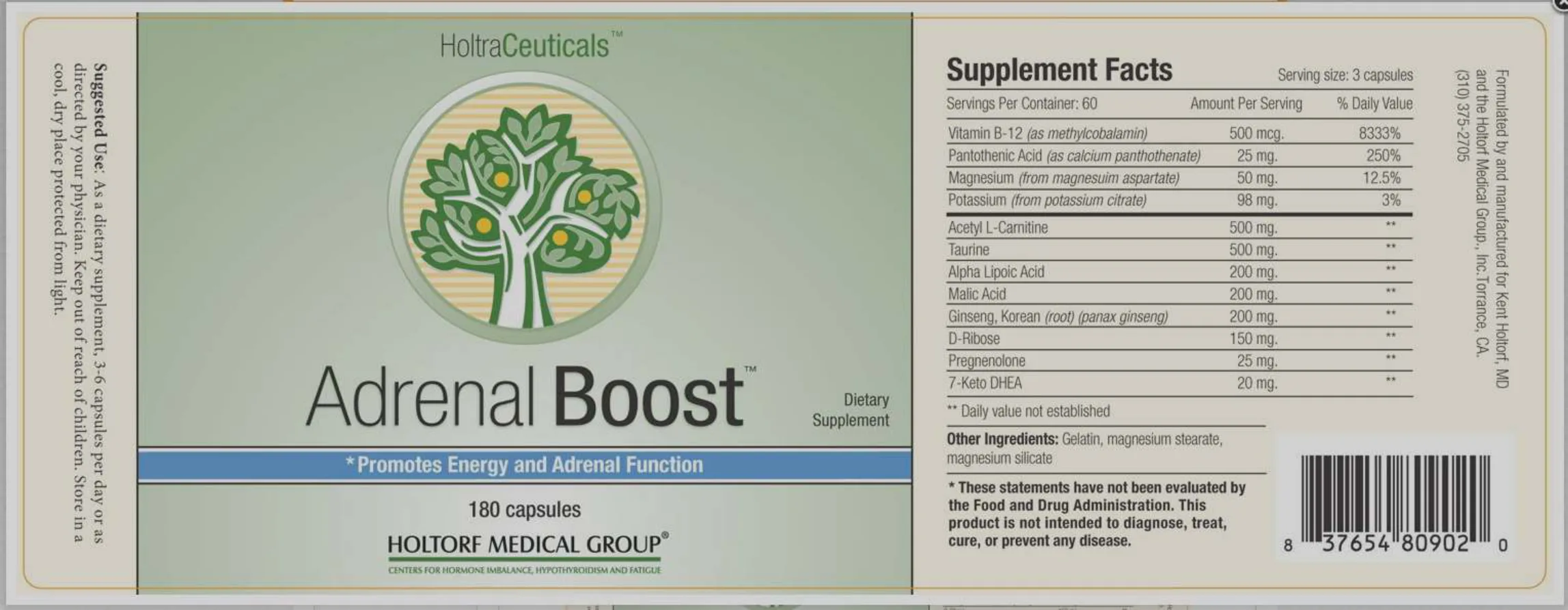 Label for Adrenal Boost
