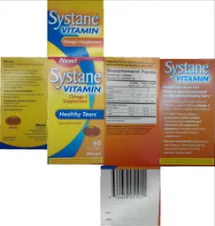 Label for Systane Vitamin