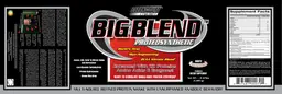 Label for BIG BLEND Proteosynthetic White Chocolate Powder