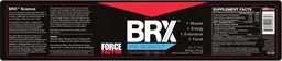 Label for BRX Body Rush X Pre-Workout Blue Raz