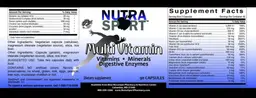 Label for Multi Vitamin