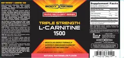 Label for Triple Strength L-Carnitine 1500 Natural Watermelon Flavor