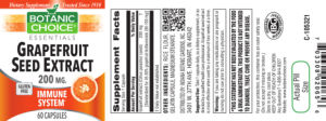 Grapefruit Seed Extract 200 mg