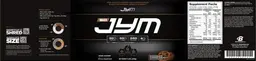 Label for Mass JYM Chocolate Cookie Crunch