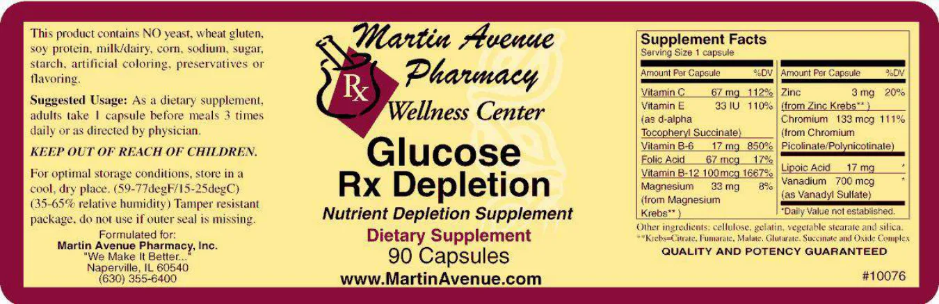 Label for Glucose Rx Depletion