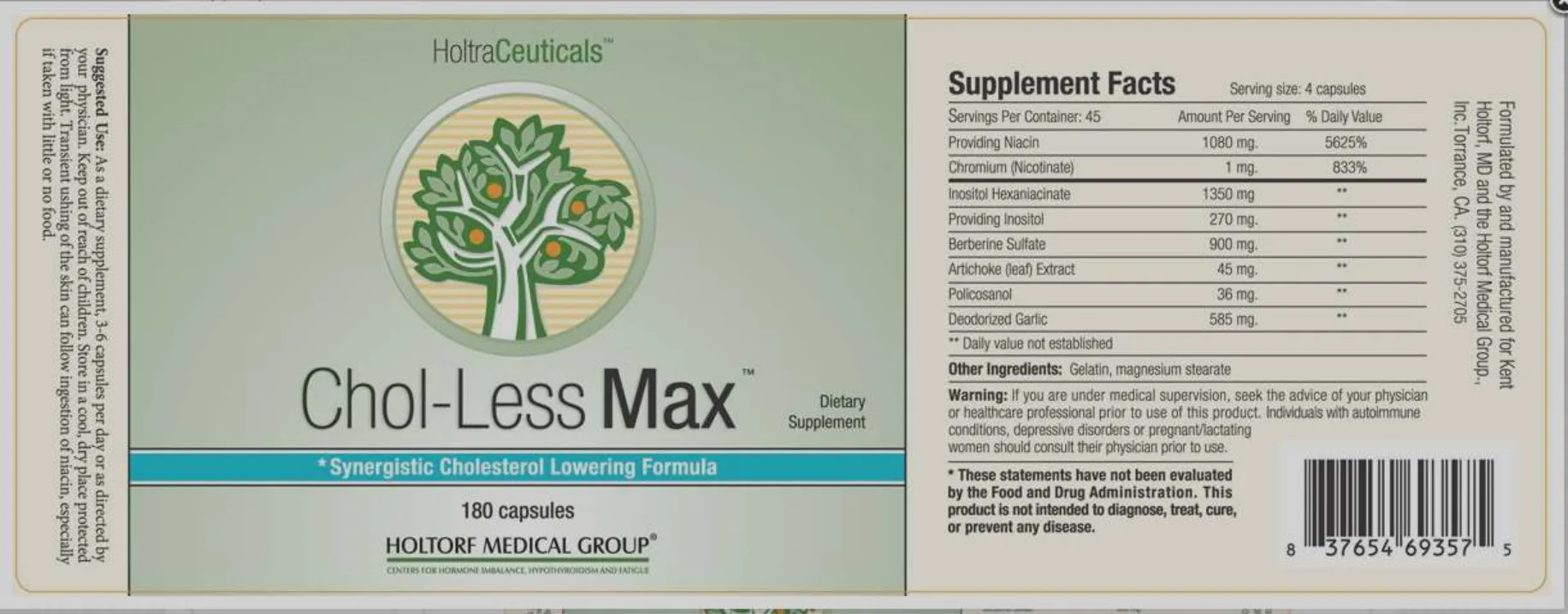 Label for Chol-Less Max
