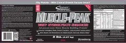 Label for Muscle-Peak Strawberry