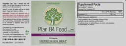 Label for Plan B4 Food