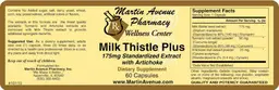 Label for Milk Thistle Plus 175 mg Standardized Extract With Artichoke