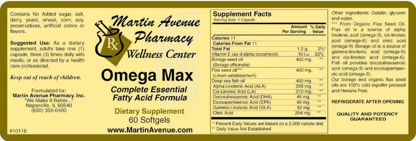 Label for Omega Max