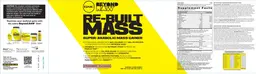 Label for Re-Built Mass Strawberry Milkshake