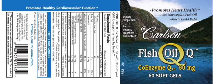 Label for Fish Oil Q