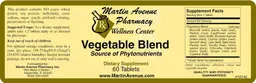 Label for Vegetable Blend