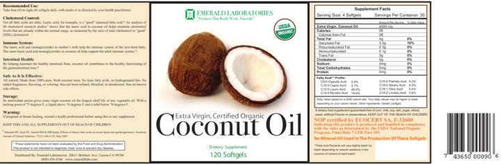 Extra Virgin, Certified Organic Coconut 