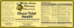 Label for Gluco Total Health
