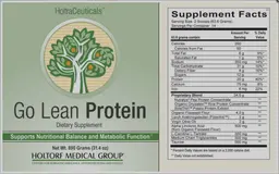 Label for Go Lean Protein