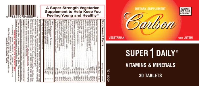 Label for Super 1 Daily