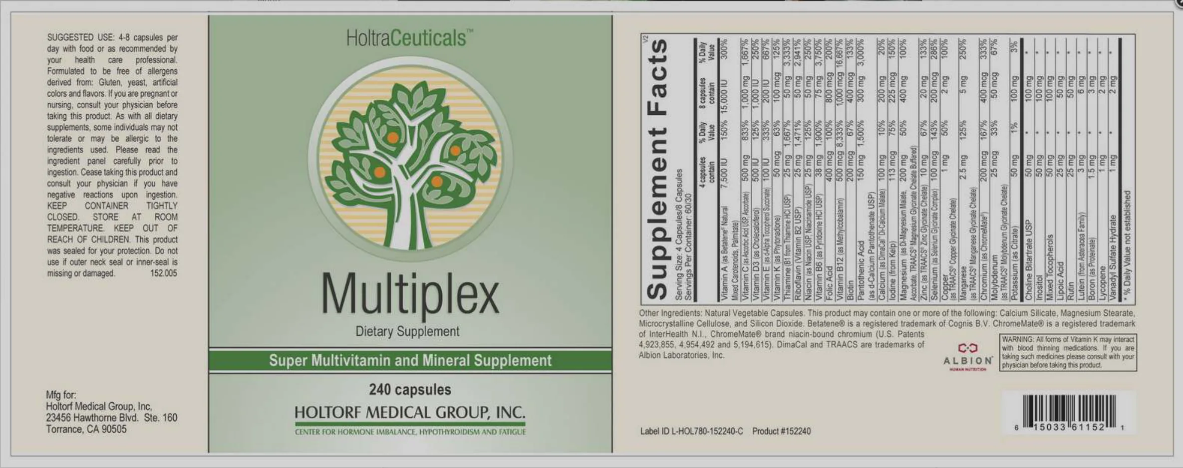 Label for Multiplex