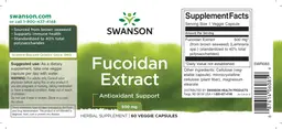 Label for Fucoidan Extract 500 mg