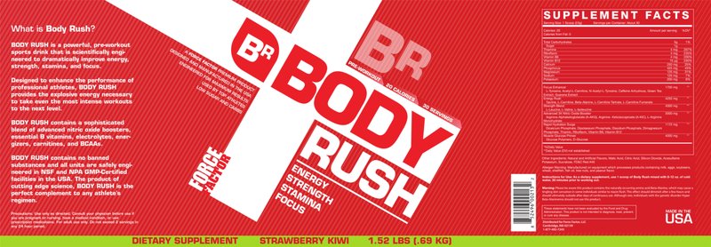 Body Rush Strawberry Kiwi