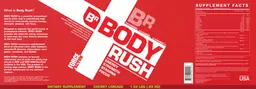 Label for Body Rush Cherry Limeade