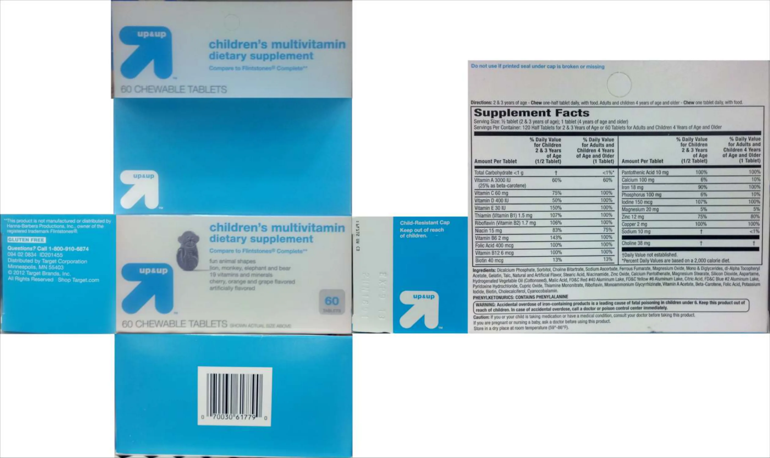 Label for Children's Multivitamin