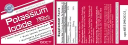 Label for Potassium Iodide 130 mg
