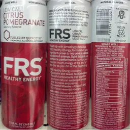 Label for Healthy Energy Citrus Pomegranate