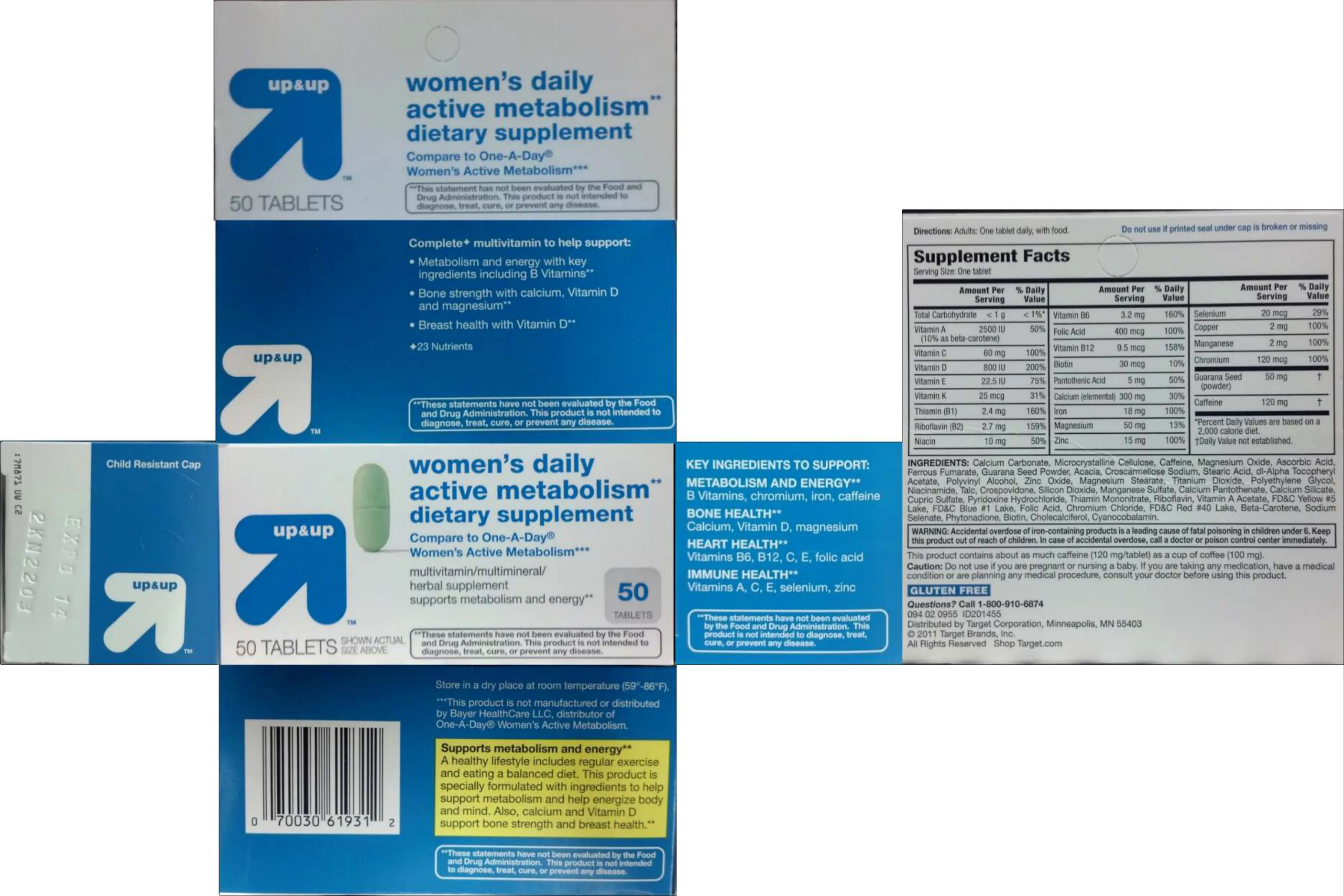 Label for Women's Daily Active Metabolism