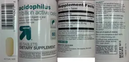 Label for Acidophilus