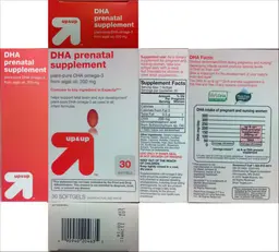 Label for DHA Prenatal Supplement