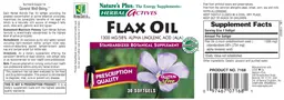 Herbal Actives Flax Oil 1300 MG/58% Alpha Linolenic Acid (ALA)
